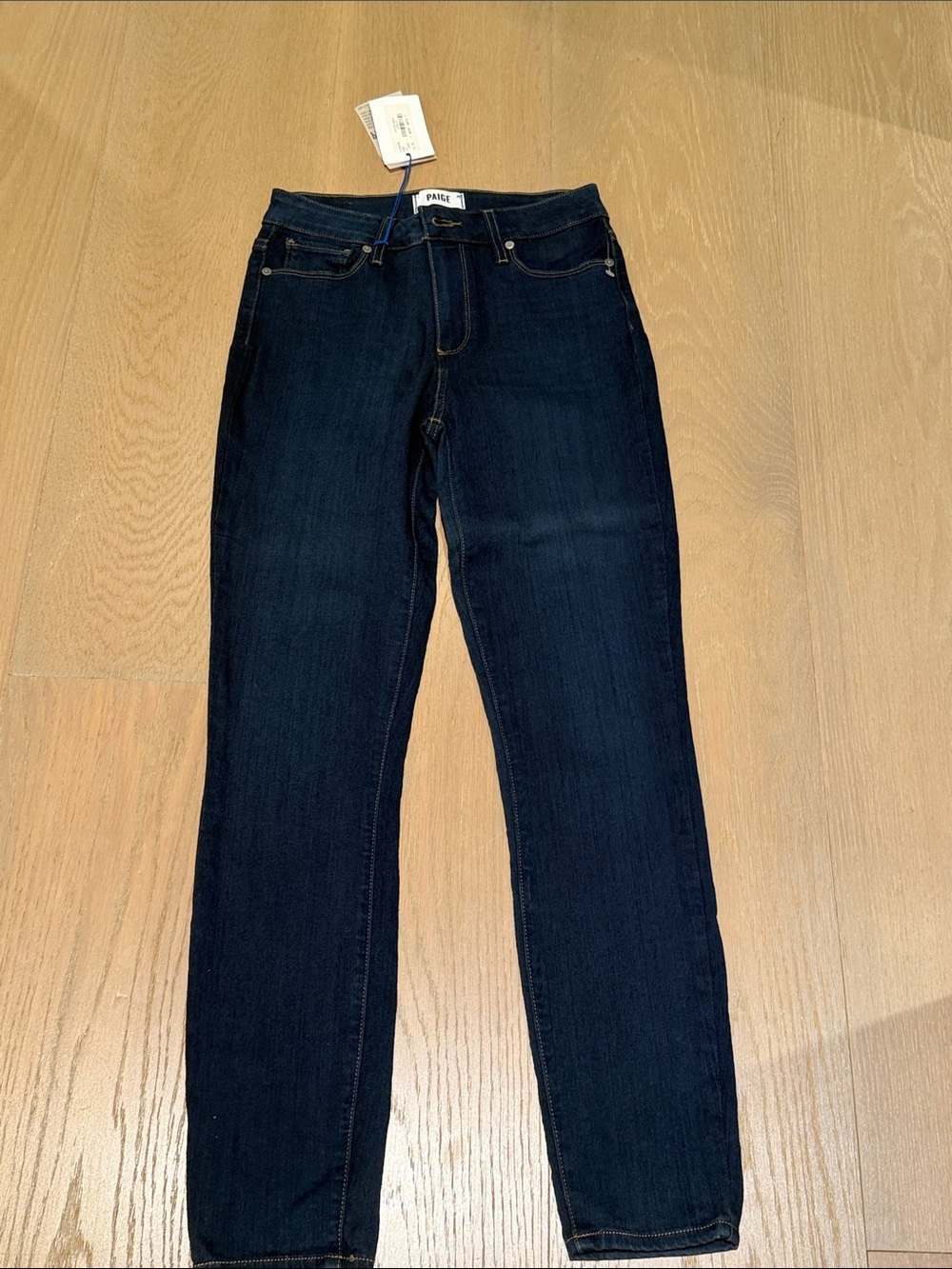 PAIGE Dark Indigo High-Rise Skinny Jeans - Women
